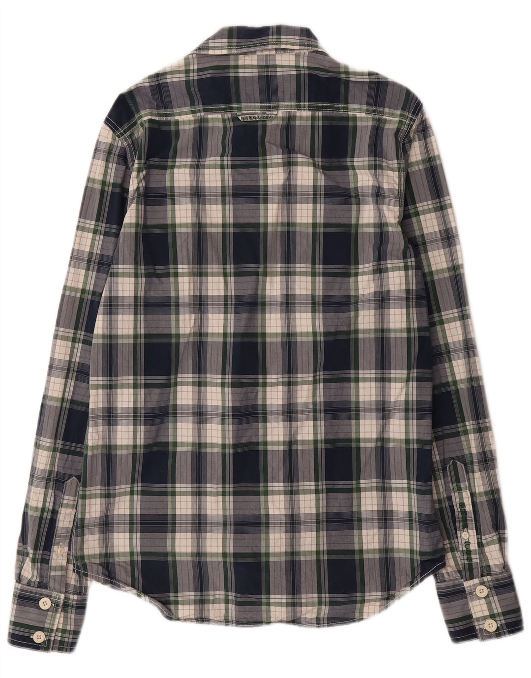 Cămașă pentru bărbați SUPERDRY, mare, din bumbac cu carouri bleumarin