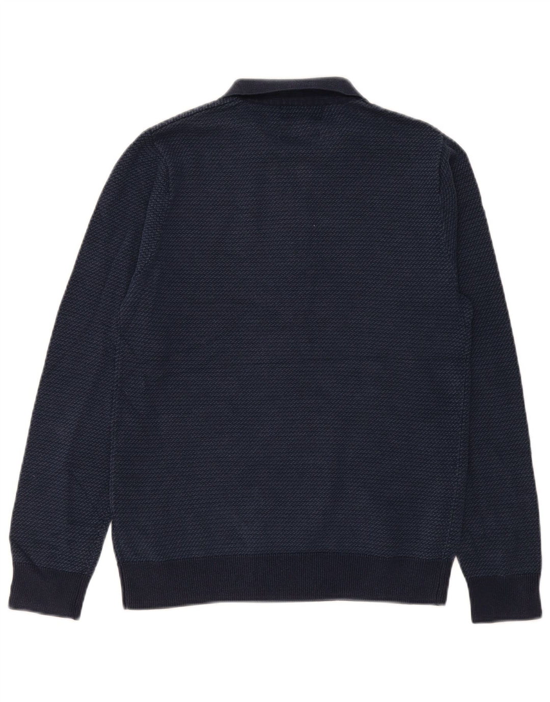 Pulover pentru bărbați Marks & Spencer, croit, cu gât polo, mic, bleumarin