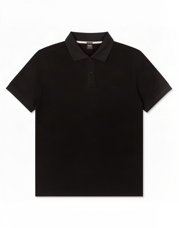 Cămașă polo Hugo Boss pentru bărbați, 2XL, bumbac negru