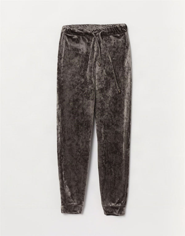 Pantaloni de trening din velur pentru femei Marks & Spencer Pantaloni de jogging UK 8 Small Gri