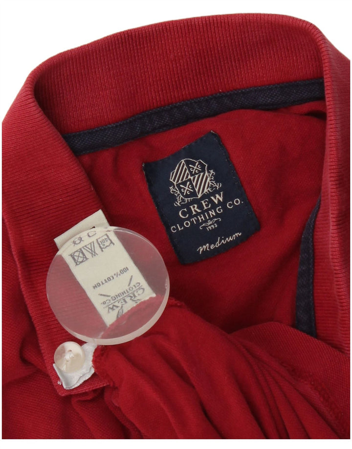 Crew Clothing Tricou polo pentru bărbați, bumbac roșu mediu