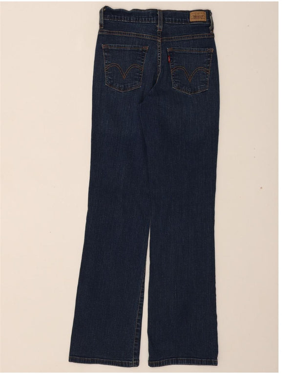 LEVI'S Womens Perfectly Slimming Bootcut Jeans US 2 XS W24 L30 Blue Cotton