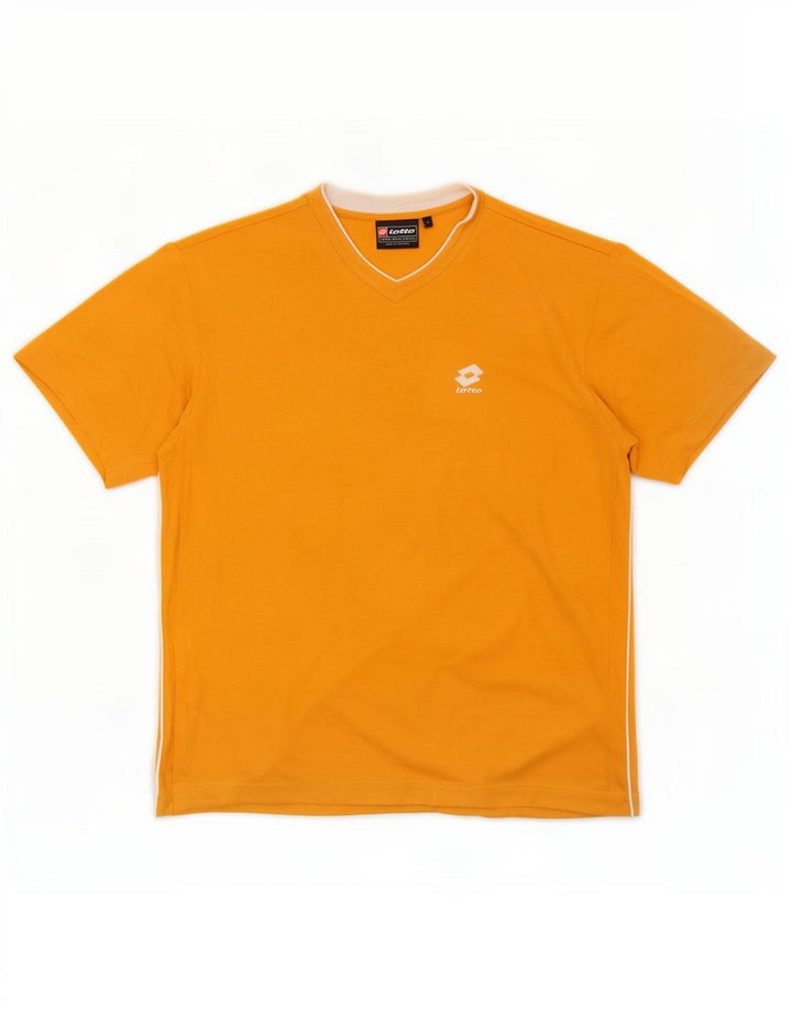 Tricou Bărbați Lotto Top XL Bumbac Portocaliu