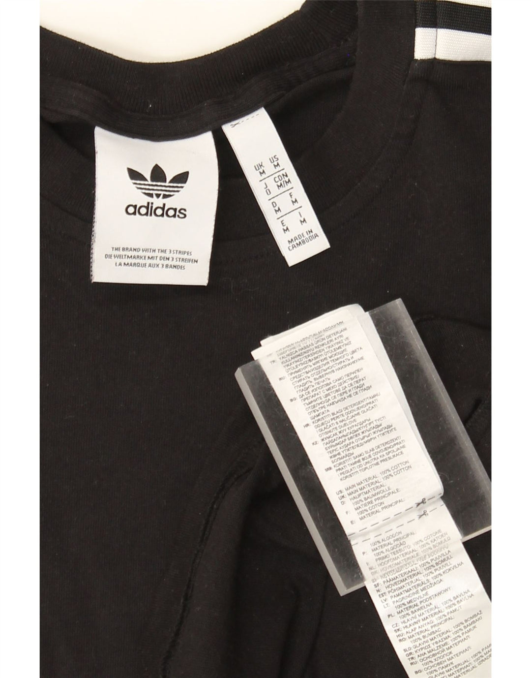 Tricou Bărbați Adidas Top Mediu Negru Bumbac