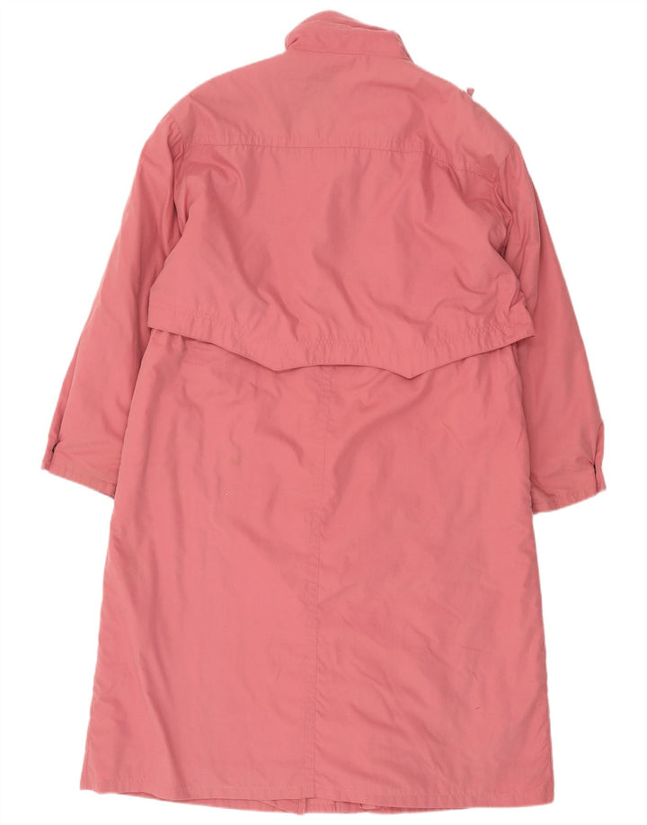 Trench supradimensionat pentru femei VINTAGE UK 16 Poliester roz mare