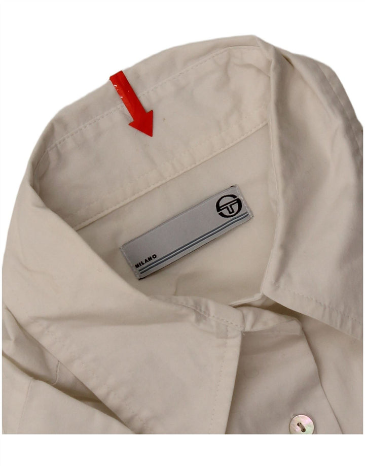 Cămașă pentru femei Sergio Tacchini UK 14, mare, alb, bumbac