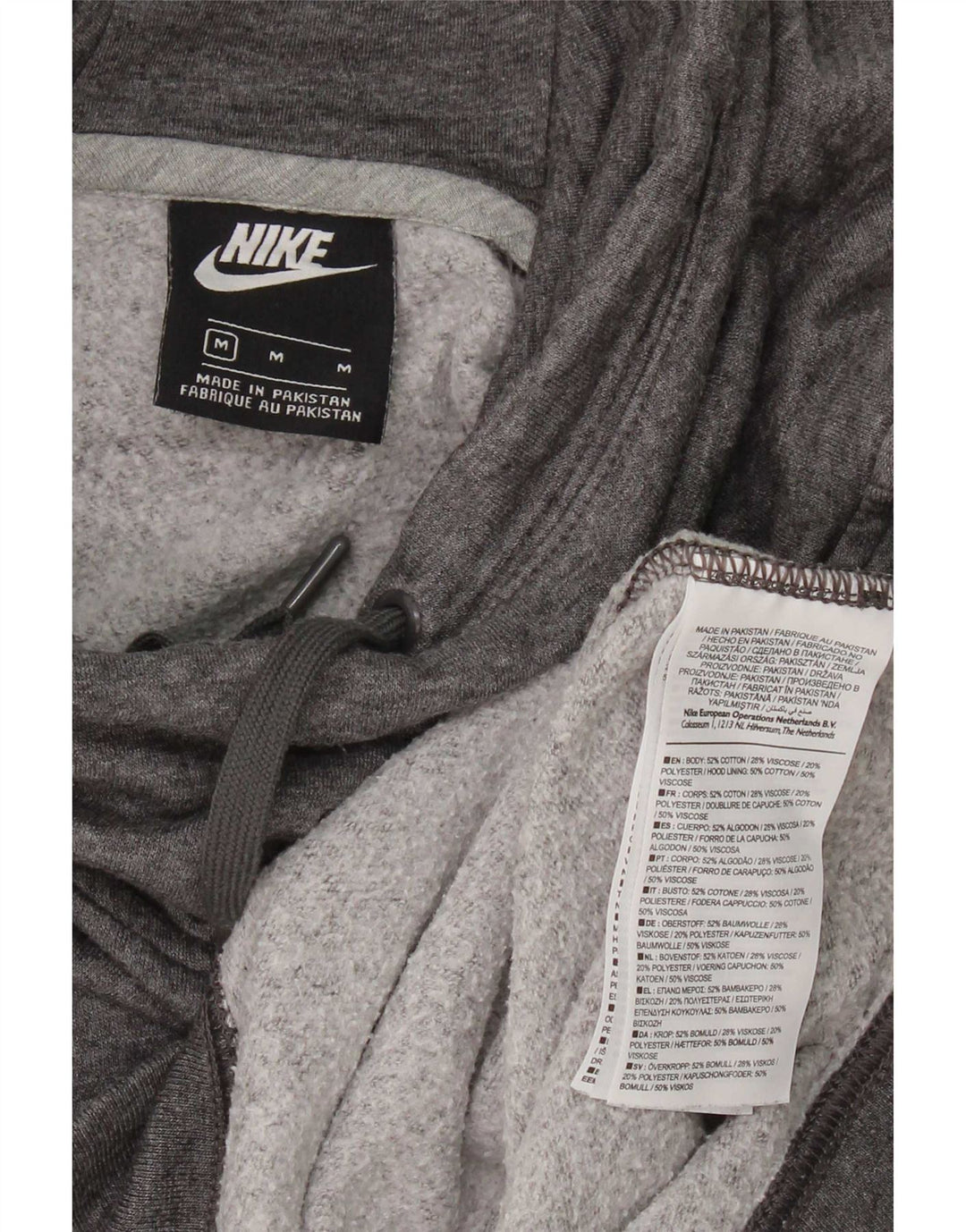 Pulover Nike pentru femei UK 14, bumbac gri mediu