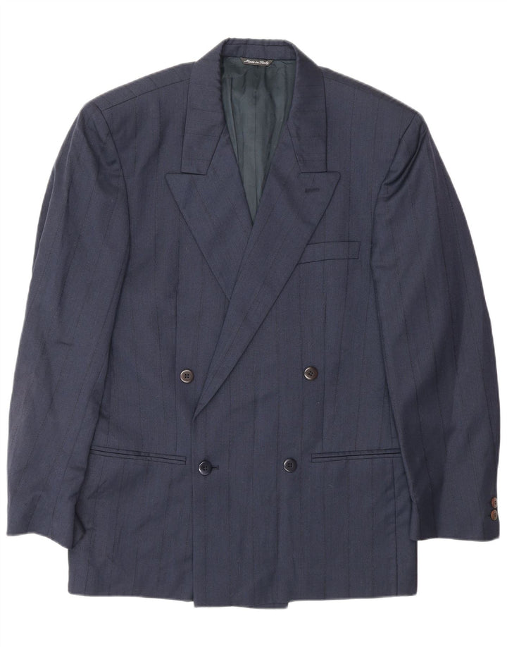 Costum 2 piese pentru bărbați GIANNI VERSACE UK 40 mare W30 L30 bleumarin clasic