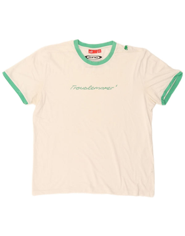 Tricou grafic Puma pentru bărbați Top Large White