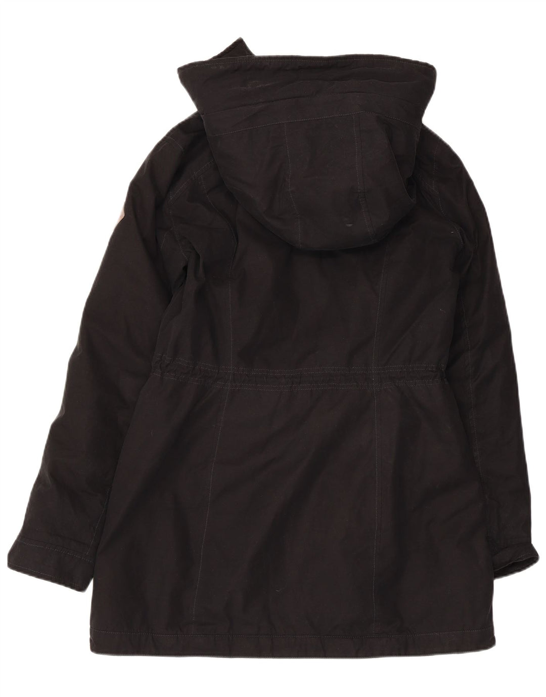 Jachetă parka cu glugă pentru femei HOLLISTER UK 14 Poliester mediu negru
