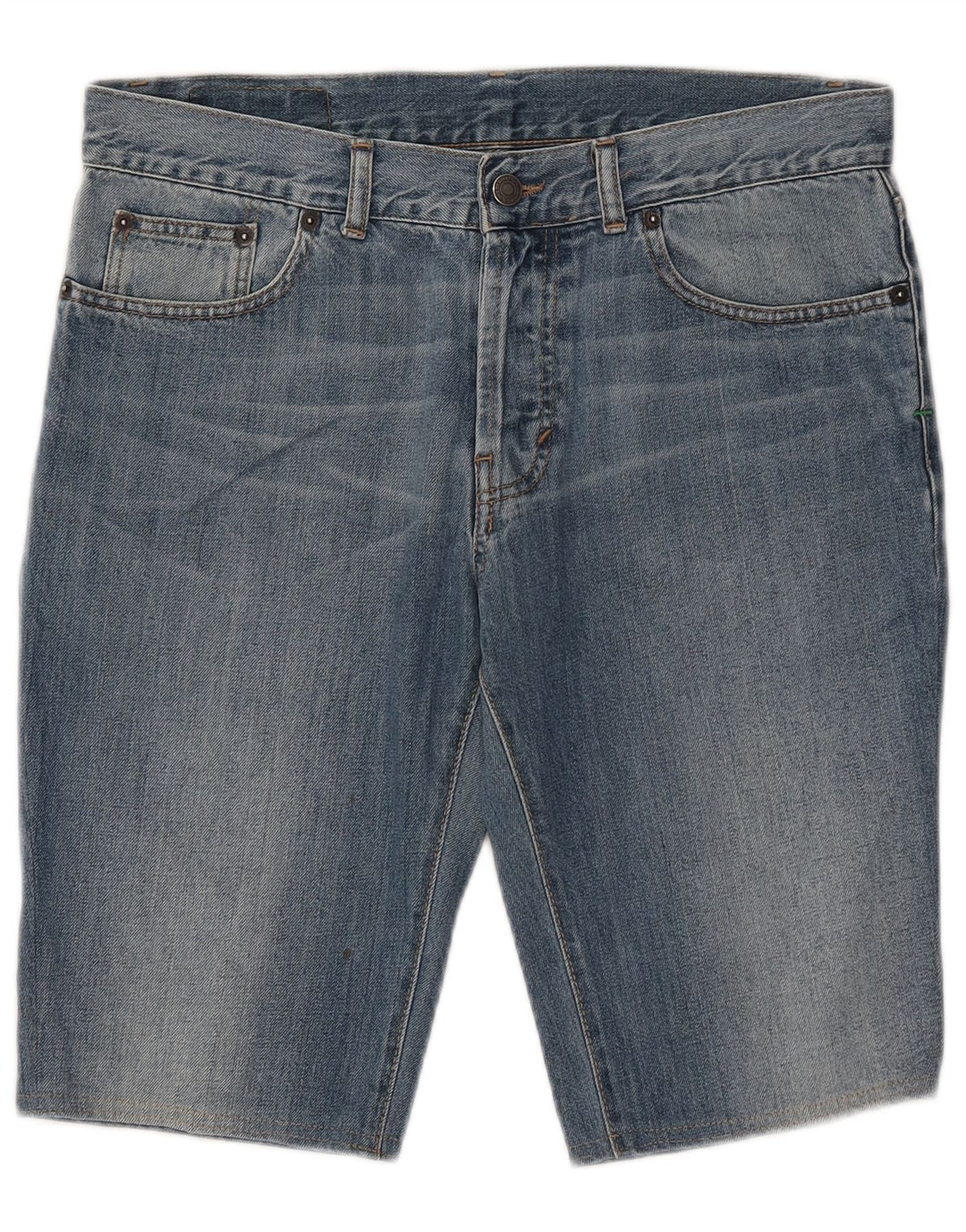 Pantaloni scurți din denim pentru bărbați Benetton W33 Medium Blue