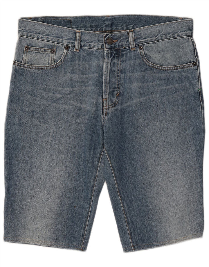 Pantaloni scurți din denim pentru bărbați Benetton W33 Medium Blue