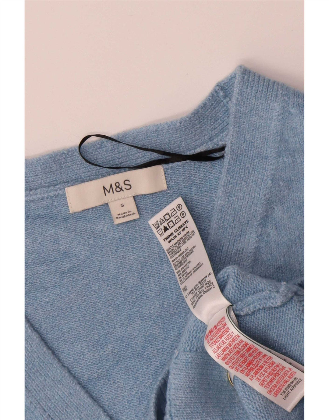 Pulover cardigan supradimensionat pentru femei Marks & Spencer UK 10 Small Blue