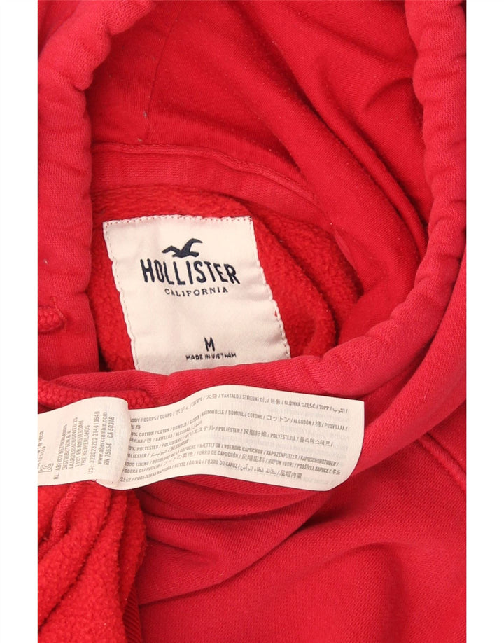Pulover Hollister pentru bărbați, bumbac roșu mediu