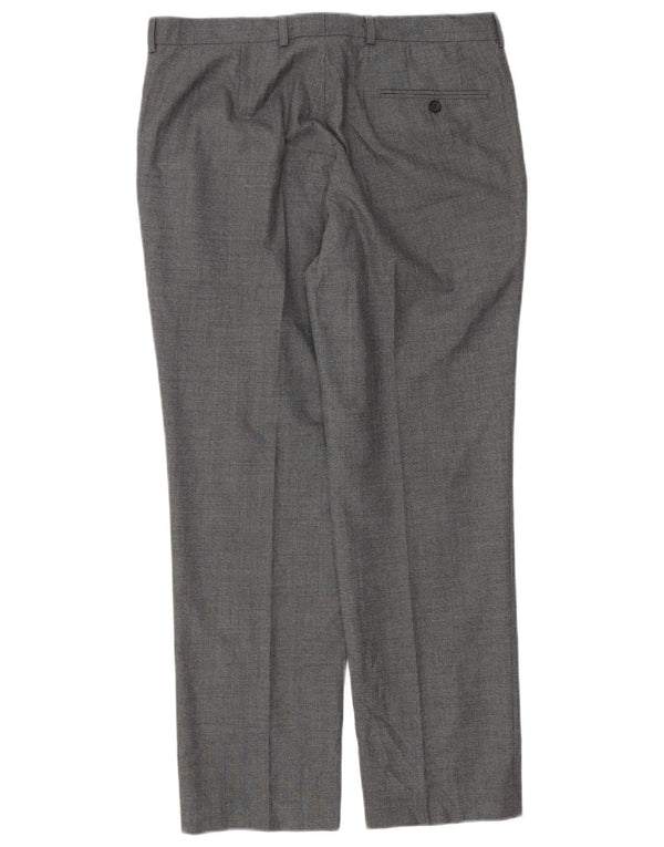 Marks & Spencer Pantaloni drepți pentru bărbați L34 L29 Poliester gri