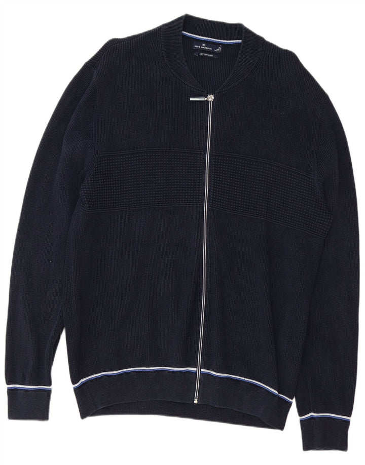 Pulover cardigan pentru bărbați Blue Harbour, bumbac XL bleumarin