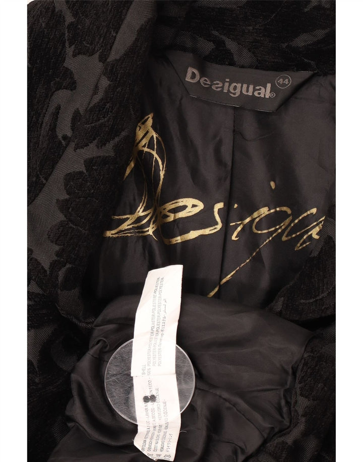 Palton pentru femei Desigual EU 44 XL Poliester floral negru
