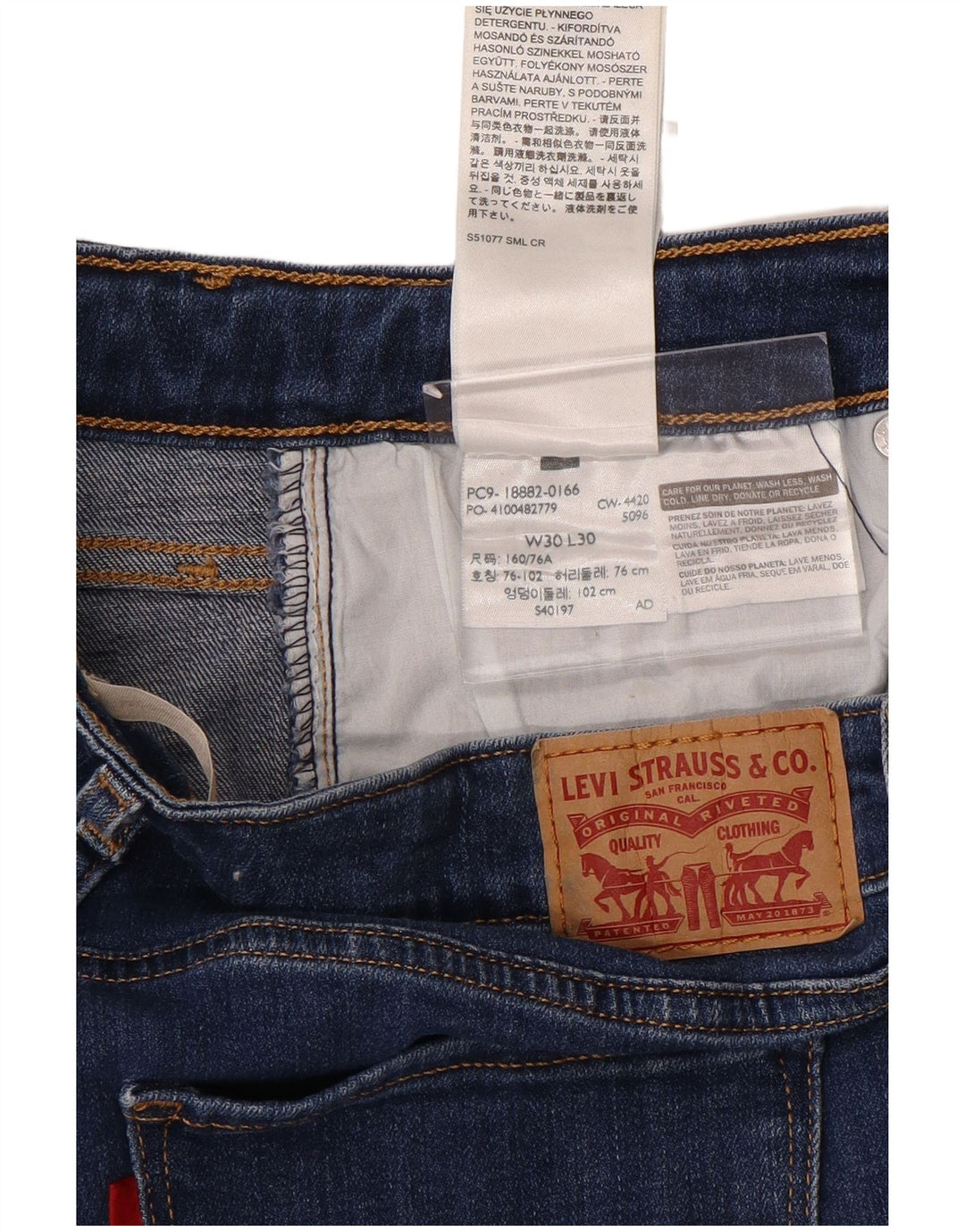 Blugi skinny cu talie înaltă 721 pentru femei LEVI'S L30 L30 bumbac albastru