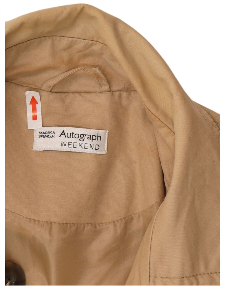 Trenci cu autograf pentru femei Marks & Spencer UK 16 mare, bej, clasic