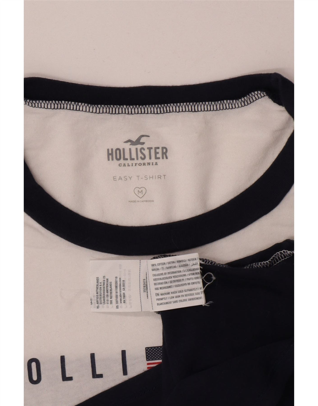 Tricou Hollister Crop Graphic pentru femei Top Medium Bleumarin Colorblock