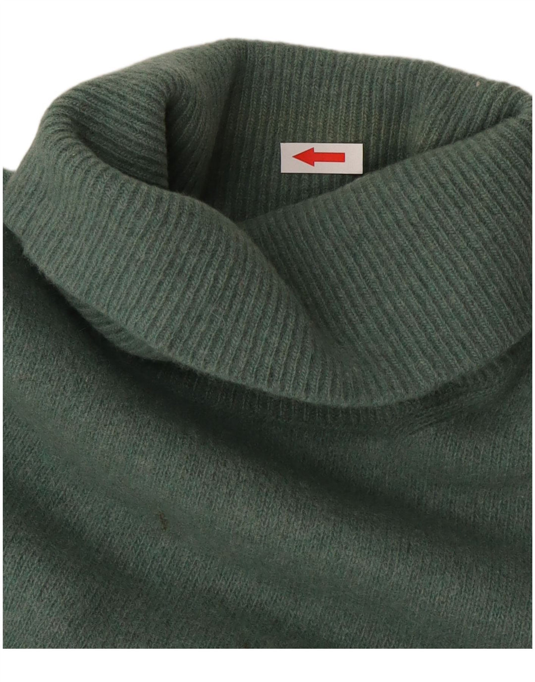 Pulover Trussardi pentru bărbați cu gât rulat, lână verde medie
