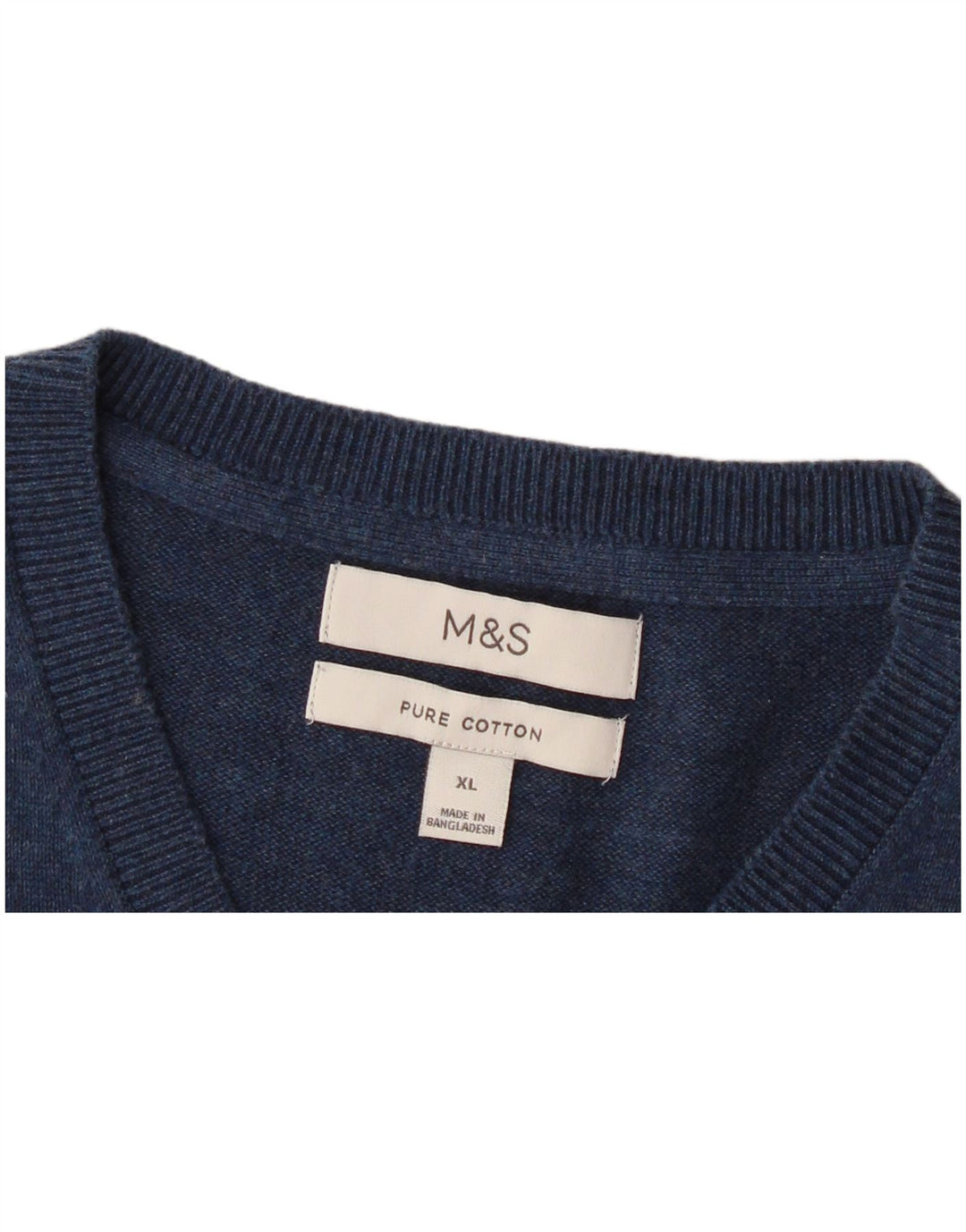 Vestă pentru bărbați Marks & Spencer, XL, bumbac bleumarin