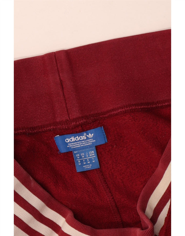 Pantaloni scurți sport ADIDAS pentru bărbați, bumbac roșu mediu
