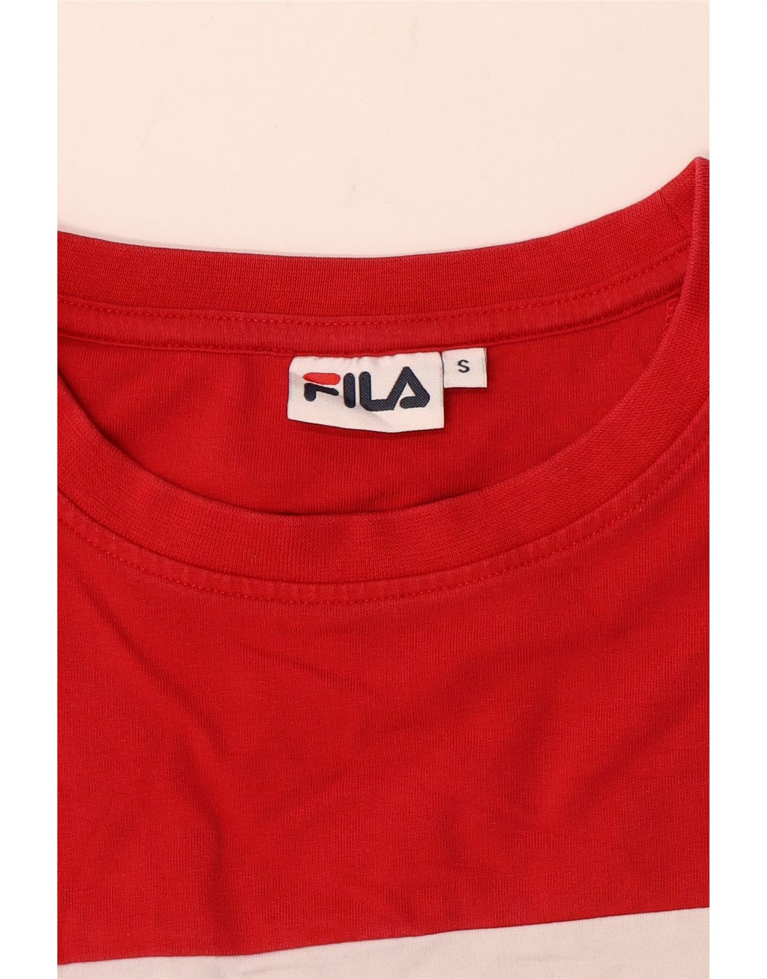 Pulover cu grafic pentru femei Fila UK 10 Small Red Colorblock