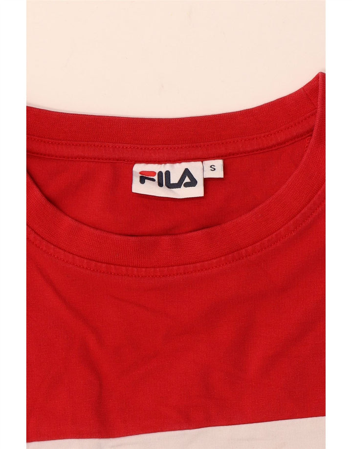 Pulover cu grafic pentru femei Fila UK 10 Small Red Colorblock