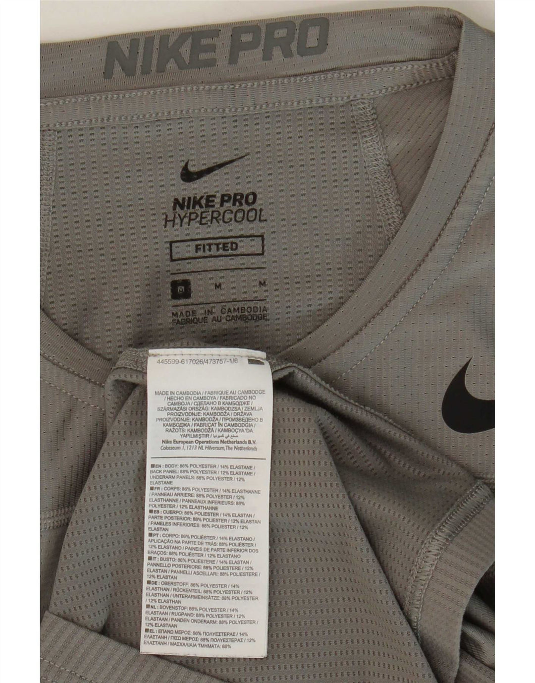 Tricou pentru bărbați Nike Top, Gri mediu, Poliester