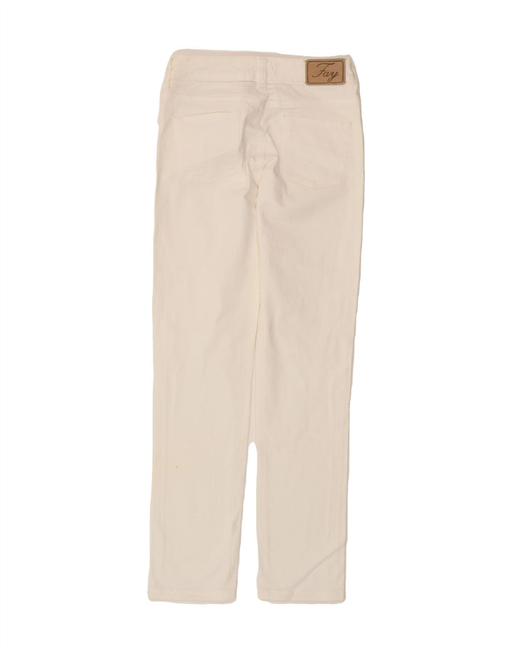 FAY Womens Slim Jeans W26 L29 White Cotton Vintage Fay and Second-Hand Fay from Messina Hembry 