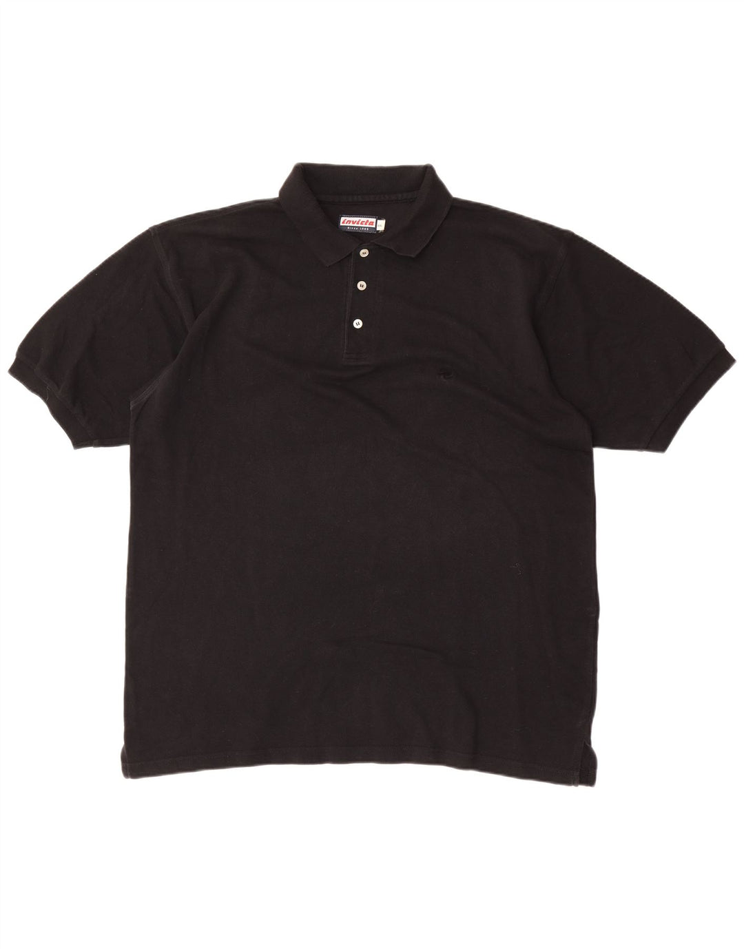 Tricou polo pentru bărbați Invicta 2XL, bumbac negru