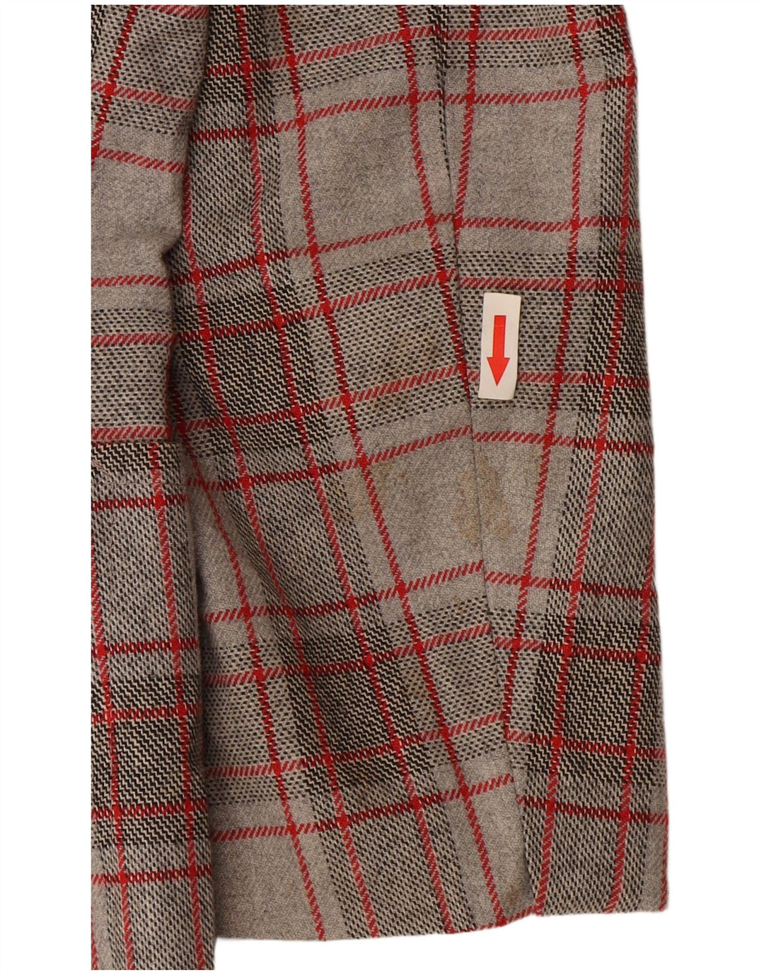 Jachetă vintage pentru bărbați cu 2 nasturi IT 52 XL, gri, carouri