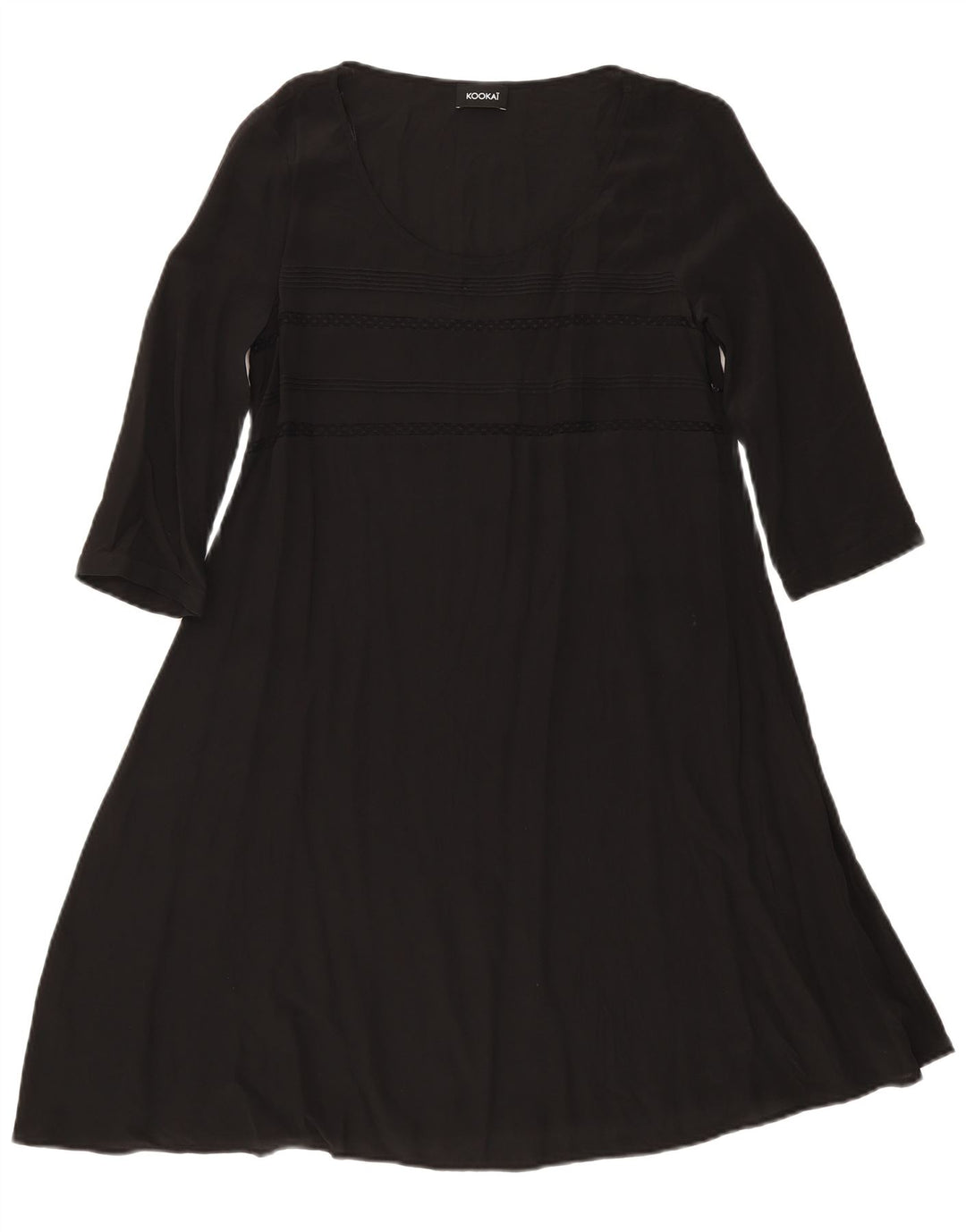 Rochie A-Line pentru femei Kookai cu mânecă lungă UK 12 Medium Black