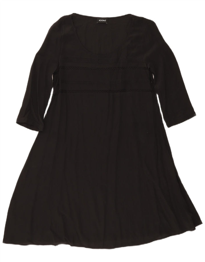 Rochie A-Line pentru femei Kookai cu mânecă lungă UK 12 Medium Black
