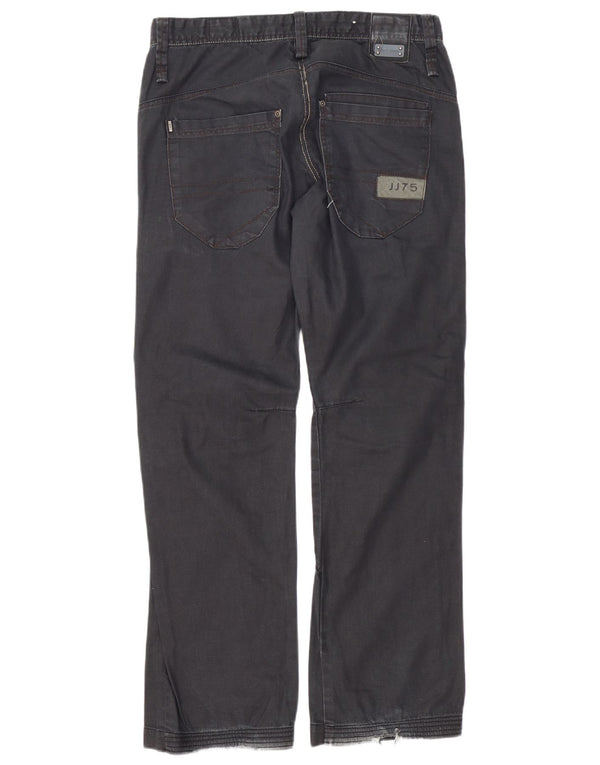 Blugi drepți pentru bărbați Jack & Jones W34 L34 bumbac negru