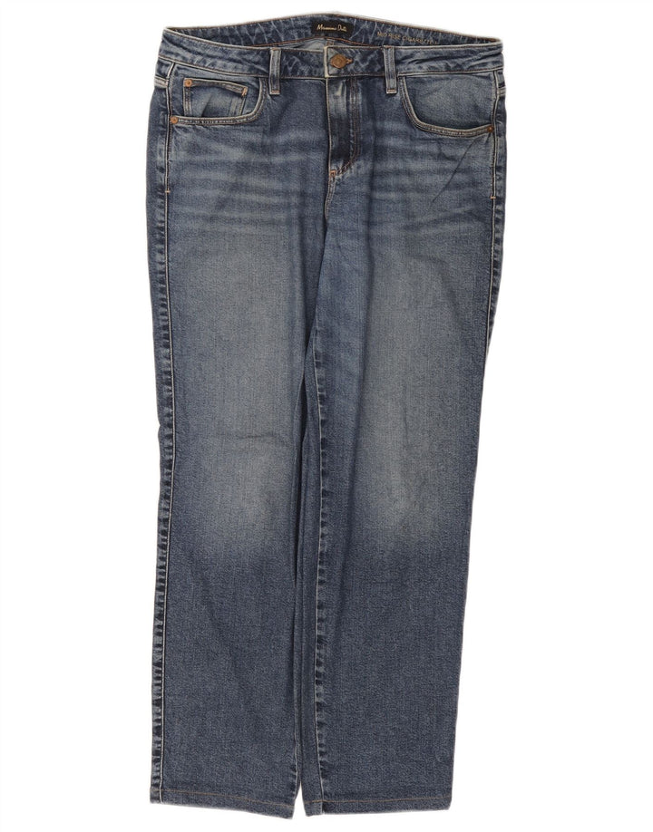 Massimo Dutti Blugi drepți cu țigară pentru femei EU 42 Large W32 L27 Blue