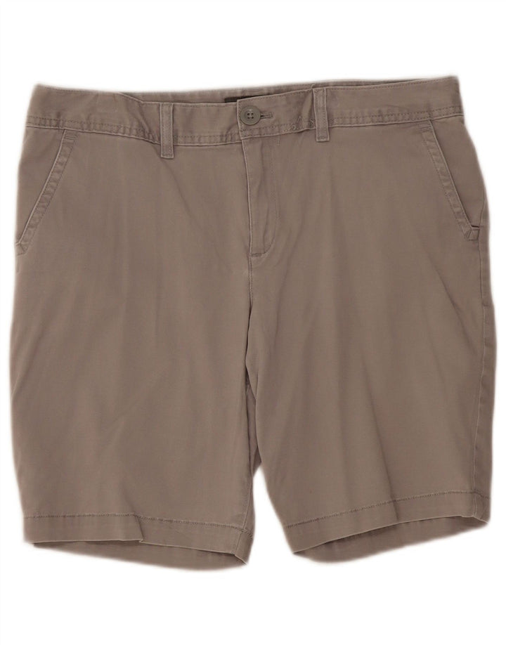 Pantaloni scurti chino pentru femei Eddie Bauer US 12 Large W36 Bumbac gri