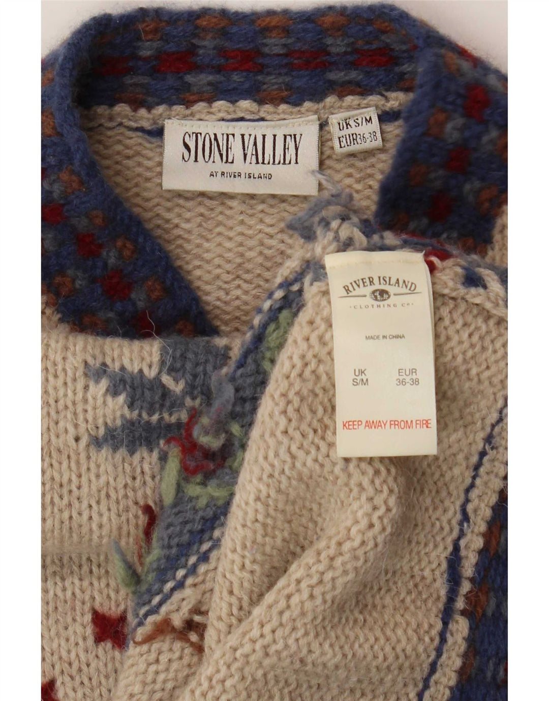 River Island Pulover cu gât țestoasă pentru femei EU 36/38 Mic Bej