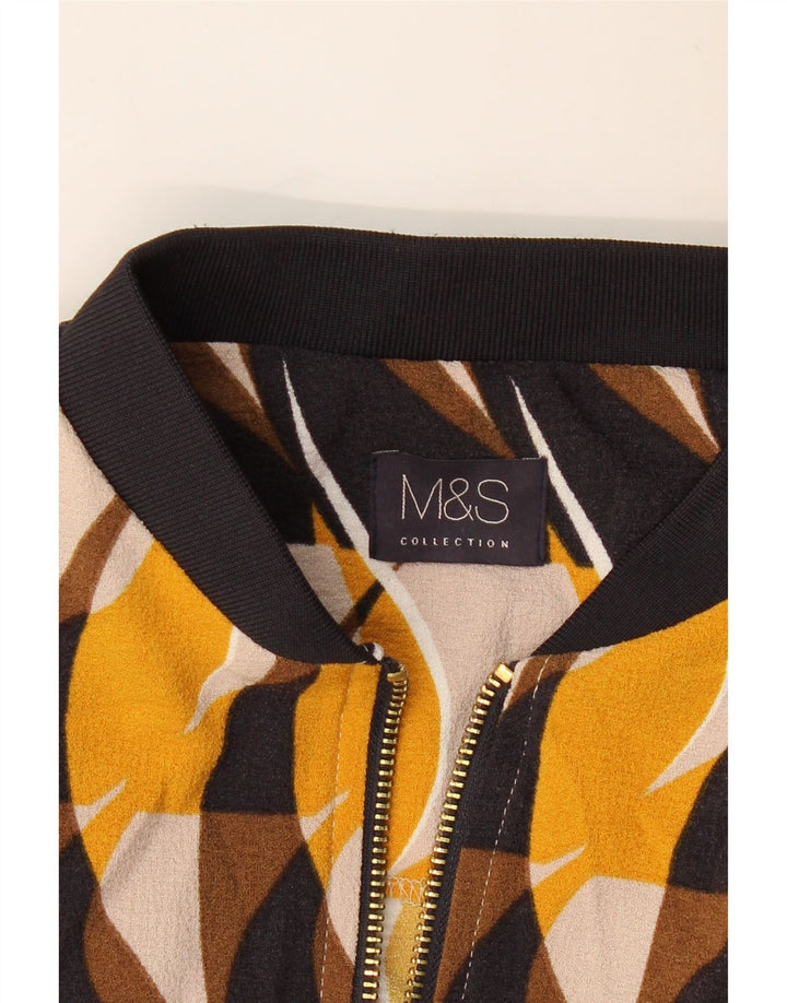 MARKS & SPENCER Bomber pentru femei UK 14 Medium Multicolor Geometric
