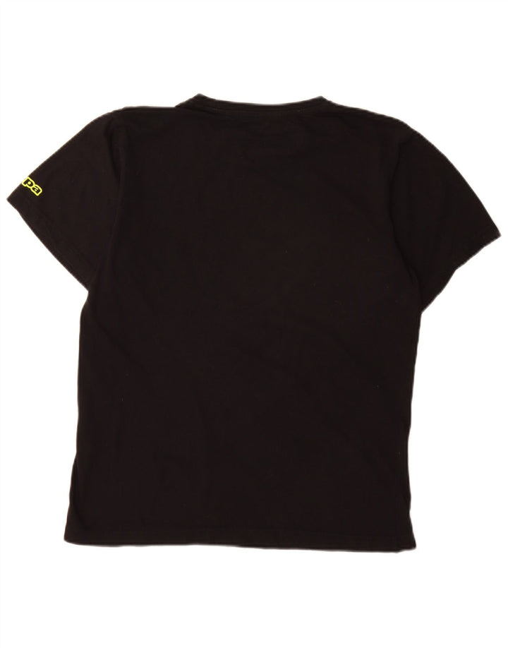 Tricou grafic pentru bărbați Kappa Top Medium Black Bumbac