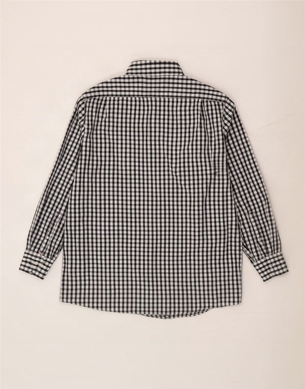 Cămașă pentru bărbați Tommy Hilfiger Mărimea 17 1/2 XL, bumbac vichy negru