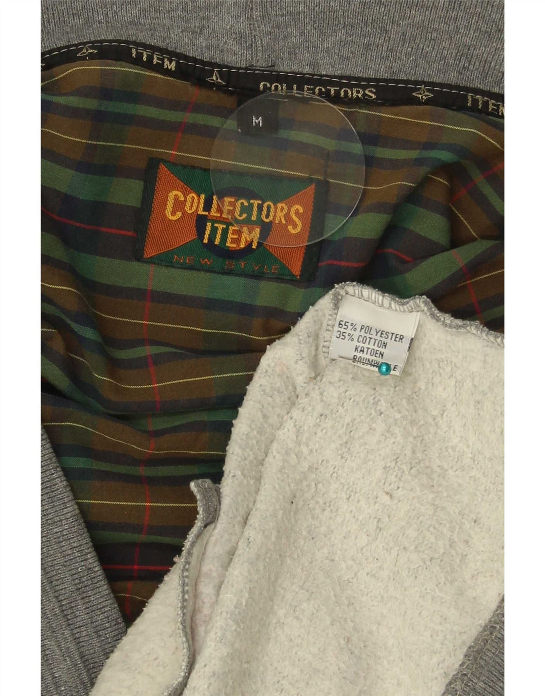 Cardigan Vintage pentru bărbați, poliester, gri mediu