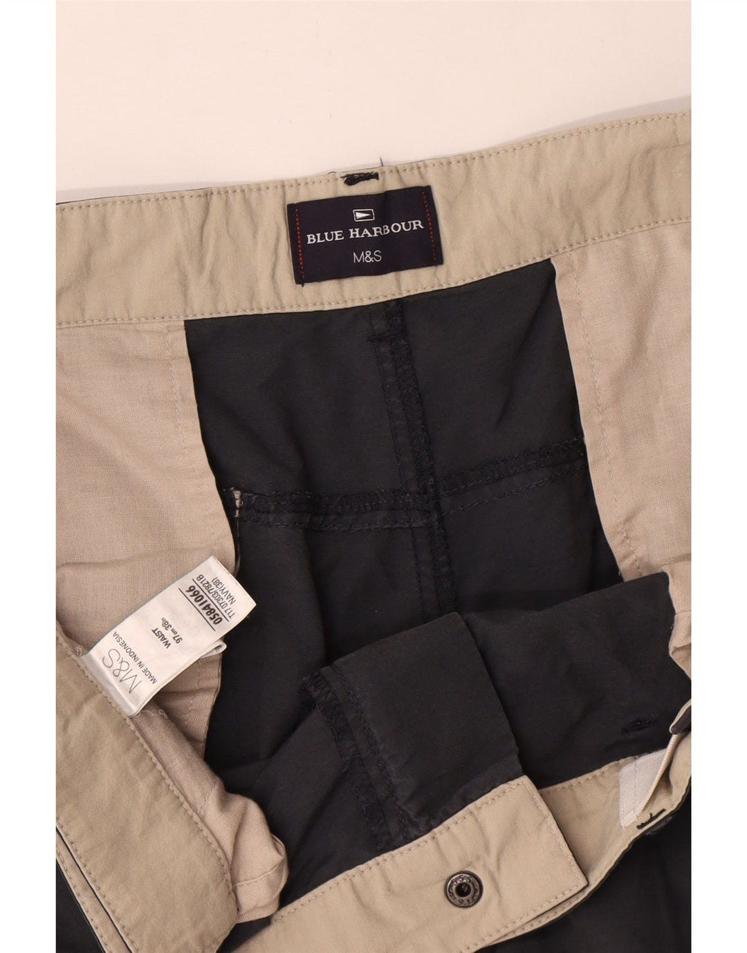 Pantaloni scurți pentru bărbați Marks & Spencer Blue Harbour Cargo W38 XL, bumbac bleumarin