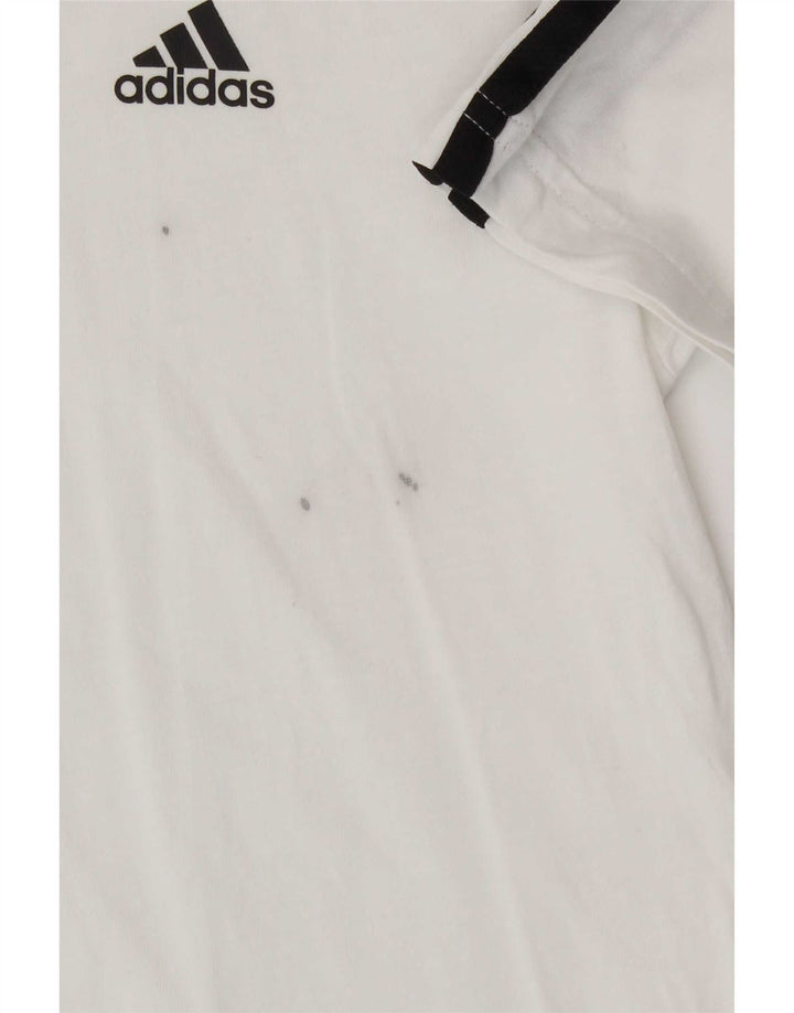 Tricou Băieți Adidas Top 7-8 Ani Bumbac Alb