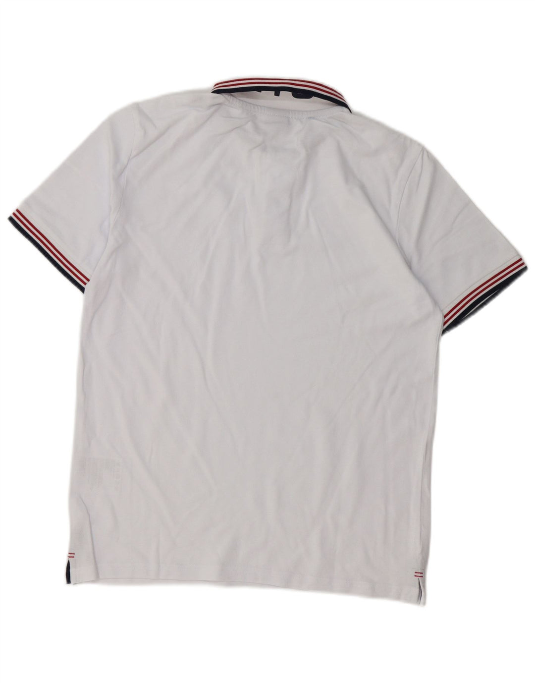 Tricou polo cu grafică North Sails pentru bărbați, bumbac alb mic