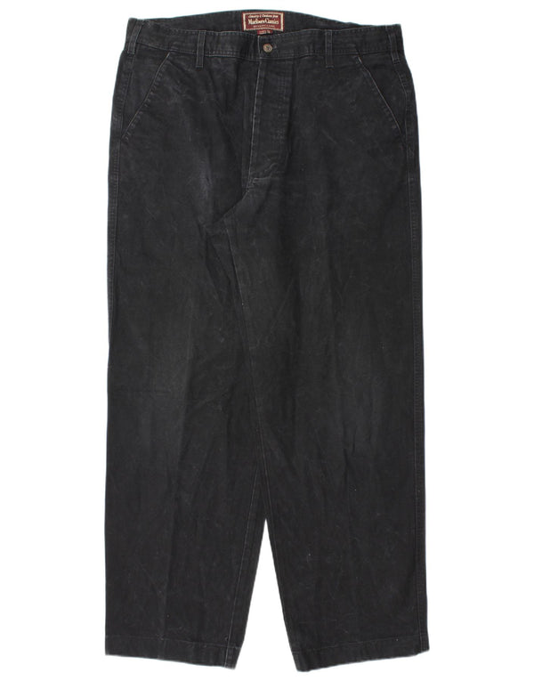 Pantaloni chino conici pentru bărbați Marlboro Classics EU 54 2XL W36 L31 Negru