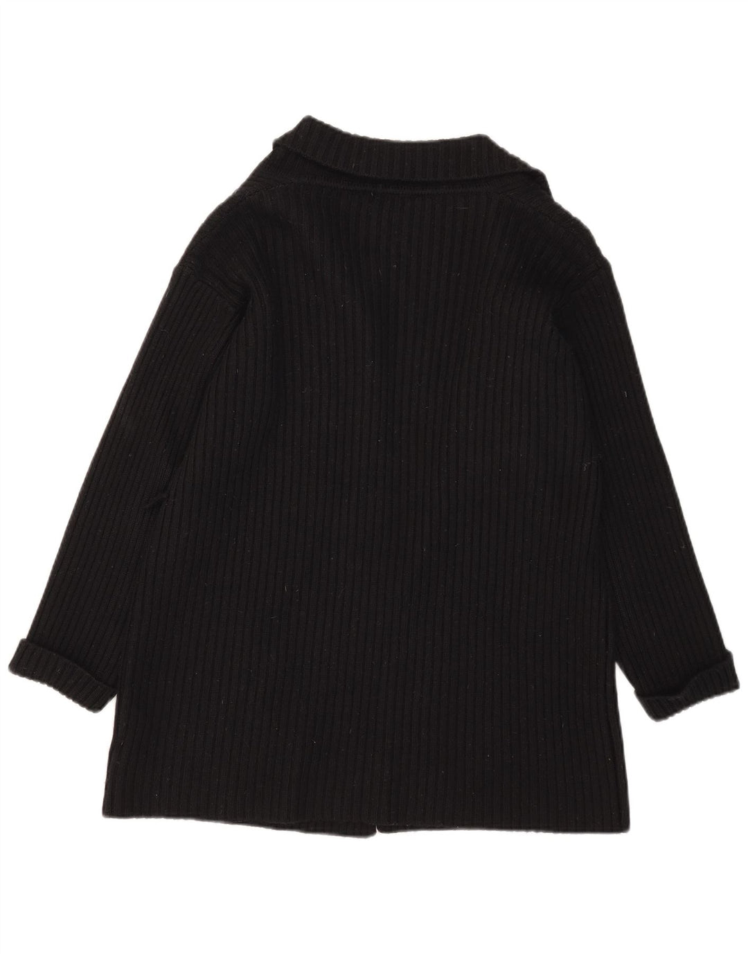 Pulover cardigan deschis supradimensionat pentru femei Marks & Spencer UK 10 Mic Negru