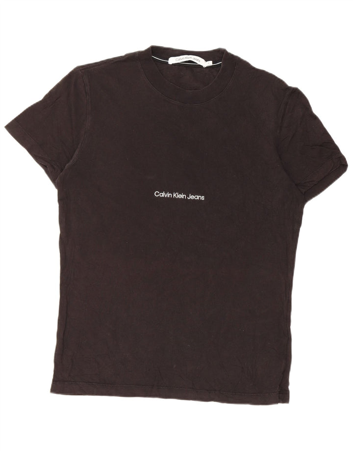 Tricou Calvin Klein Jeans pentru bărbați Top Medium Black Bumbac