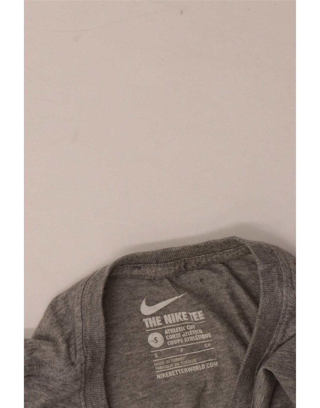 Tricou cu tăietură atletică Nike pentru bărbați Top mic, gri, pete